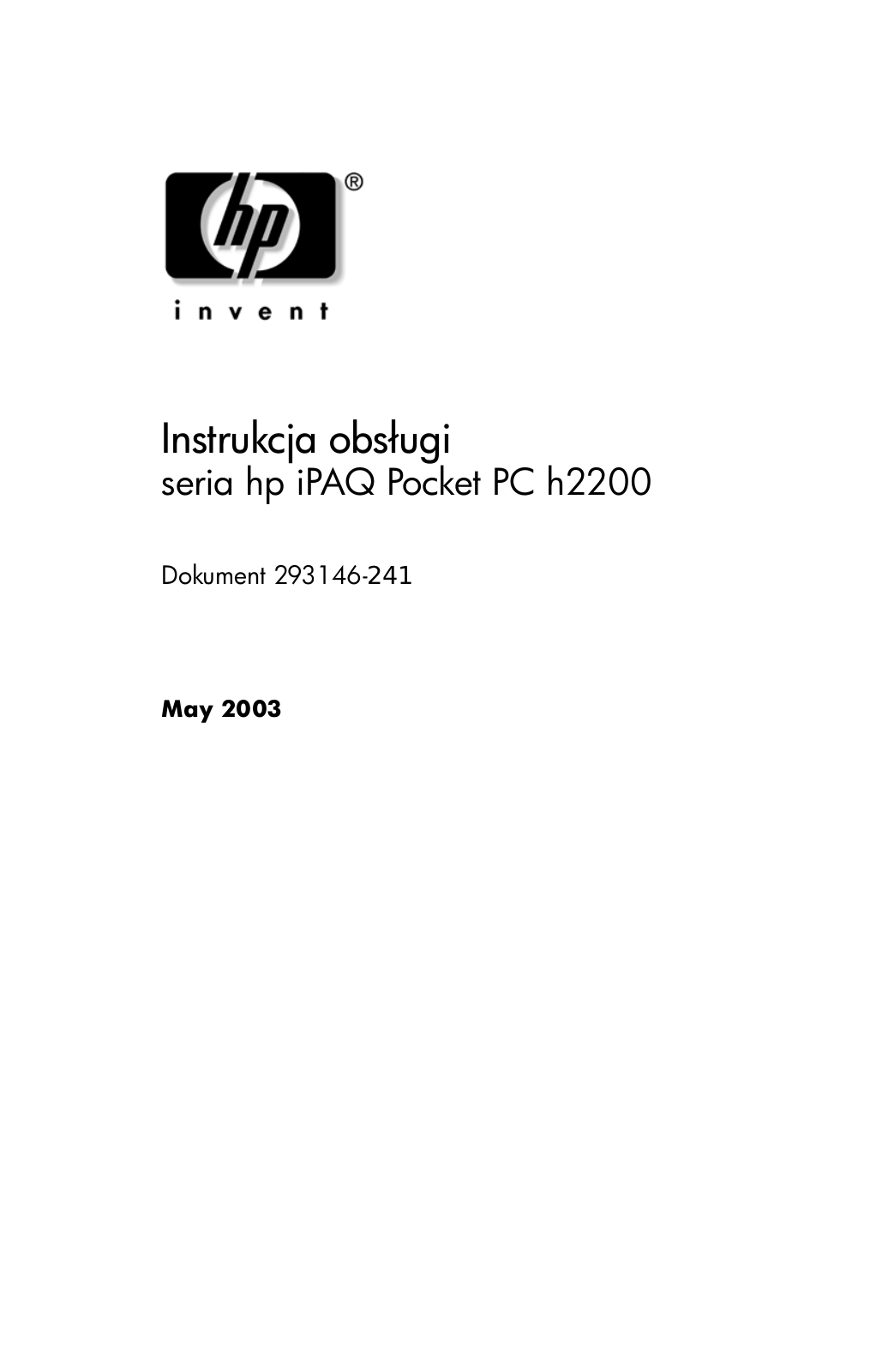 Hp iPAQ h2200 User Manual