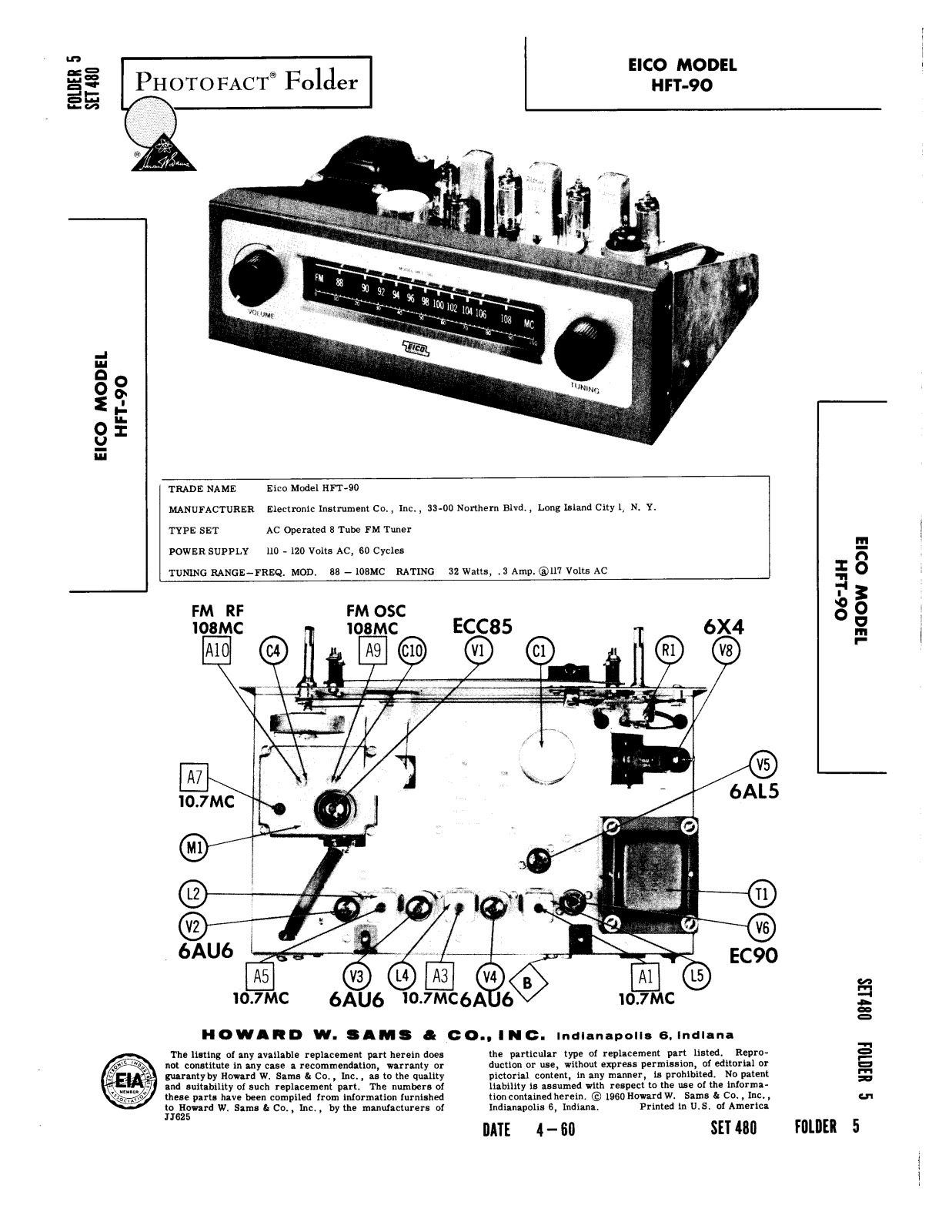 Eico HFT-90 Service Manual