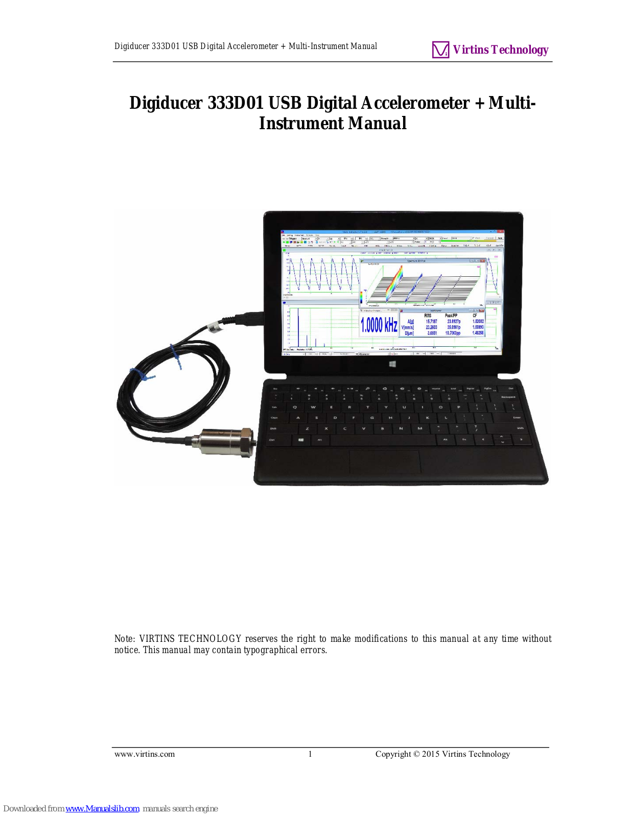 Virtins technology Digiducer 333D01 User Manual