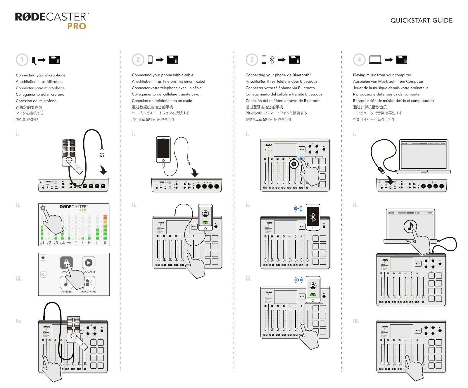 Rode Microphones CASTER PRO Quick Start Guide