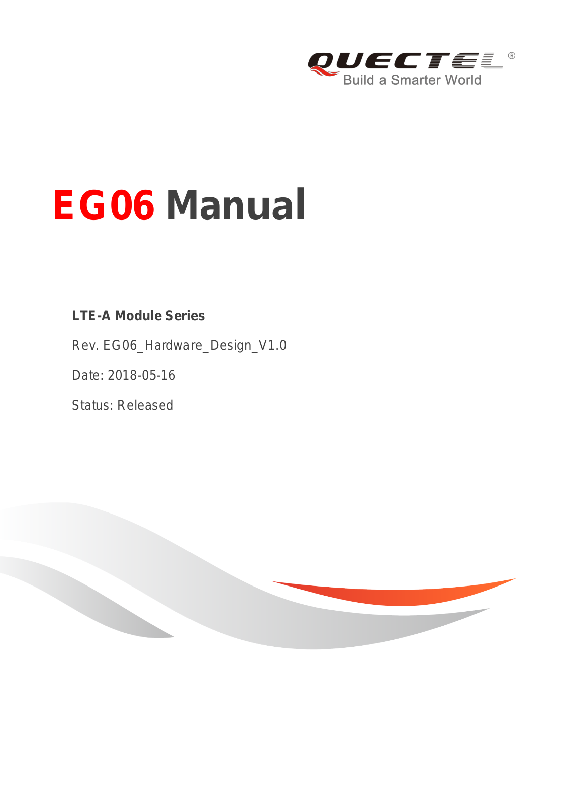 Quectel Wireless Solutions 201807EG06A Users Manual