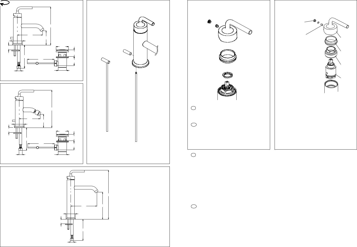 Jacob Delafon PURIST E14434-4A-CP, PURIST E14402-4A-CP, PURIST E14404-4A-CP Assembly guide