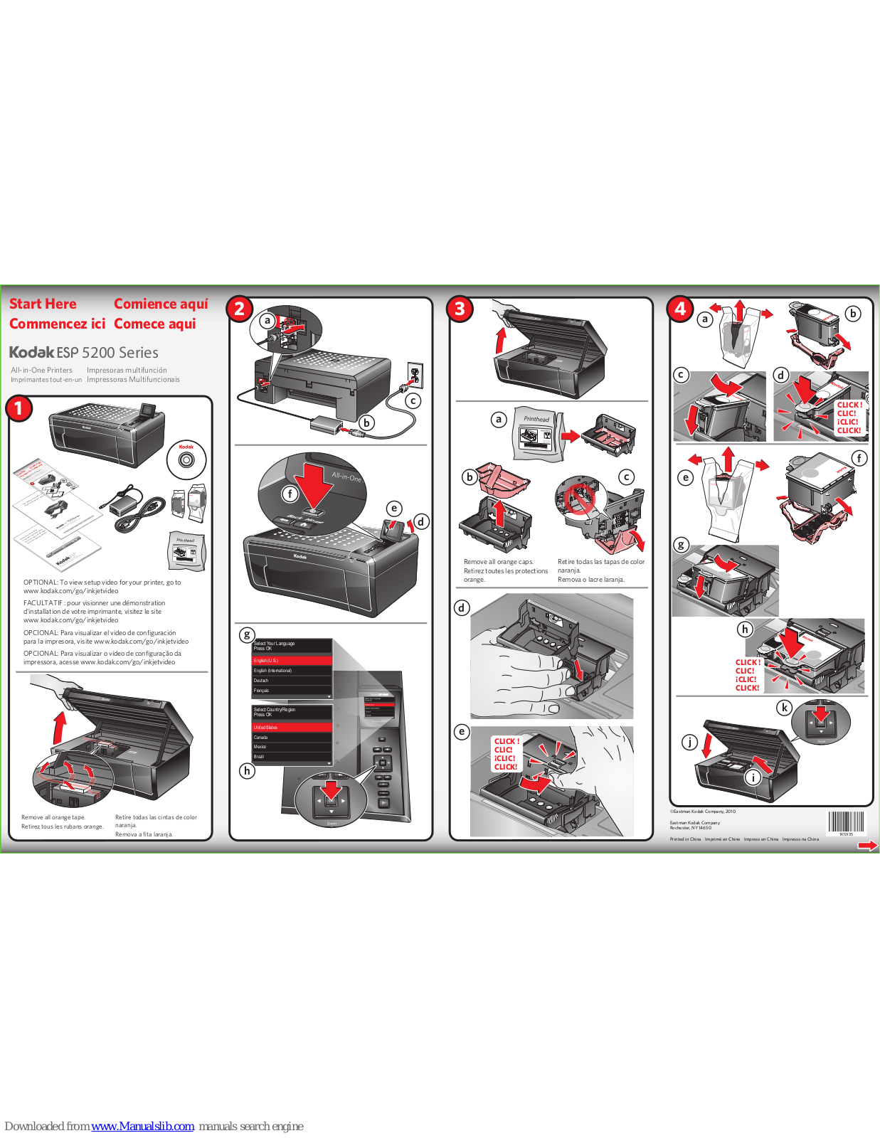 Kodak ESP 5200 Series Start Here Manual