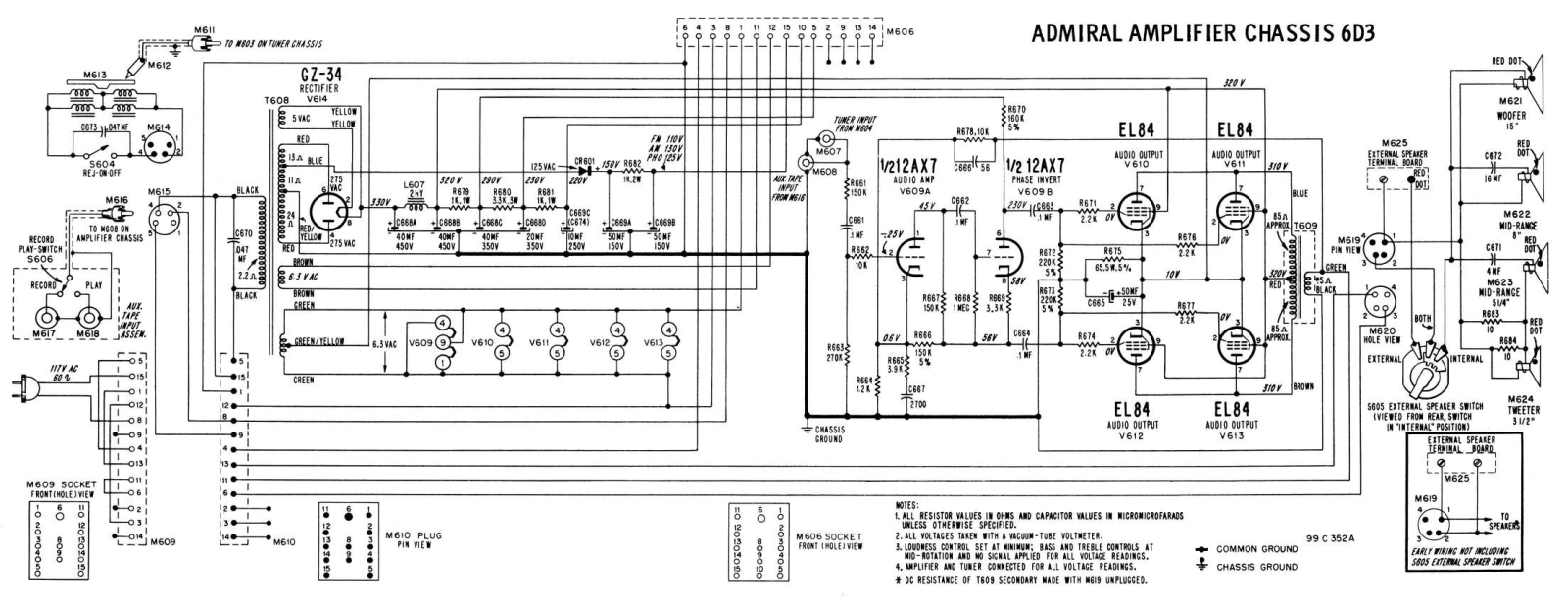 Admiral 6D3 Schematic