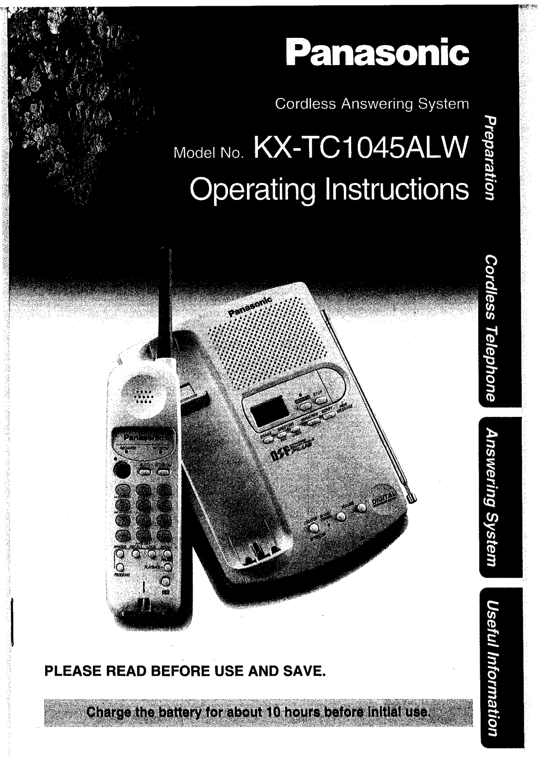 Panasonic KX-TC1045ALW User Manual