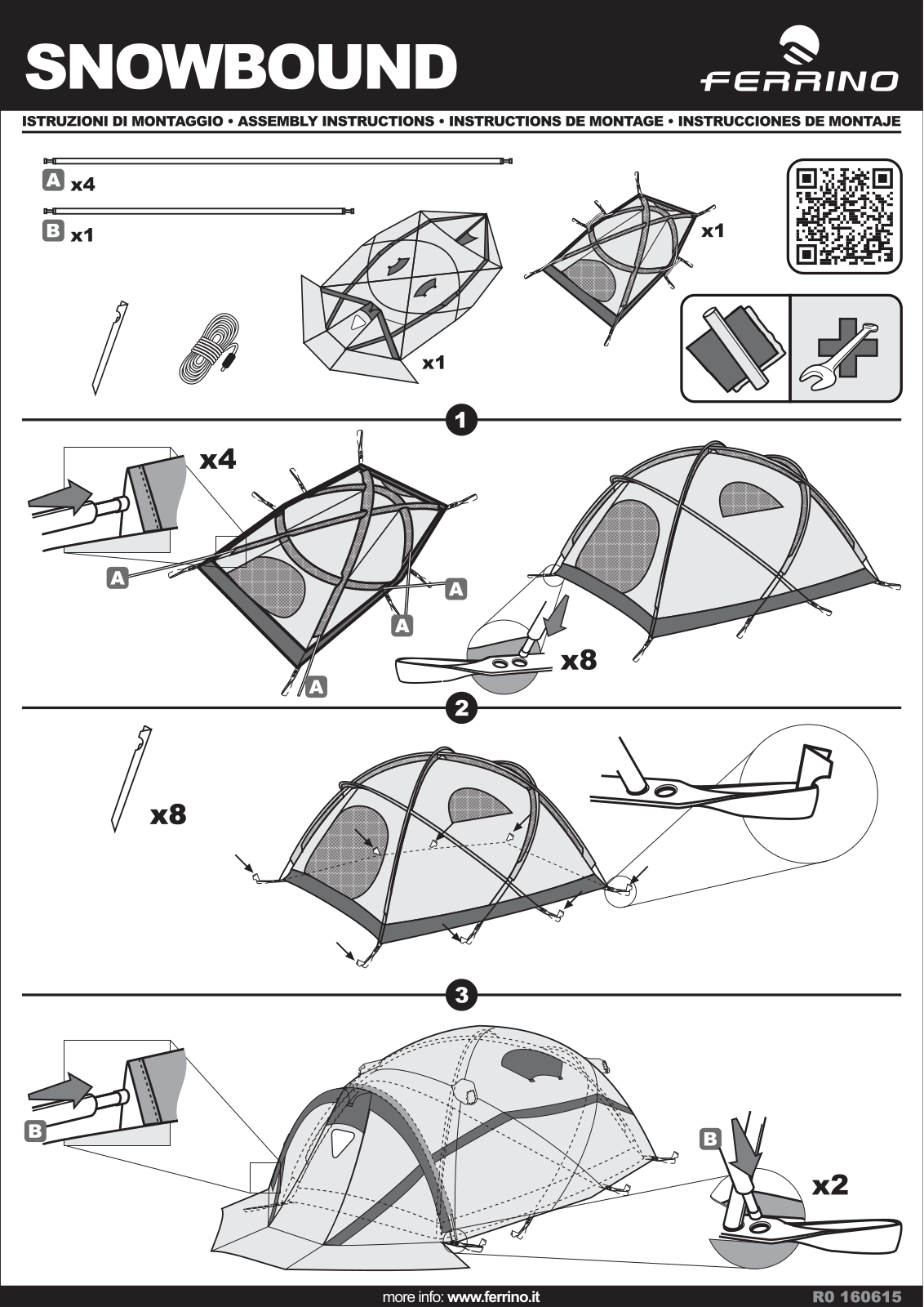 Ferrino Snowbound 3 Service Manual