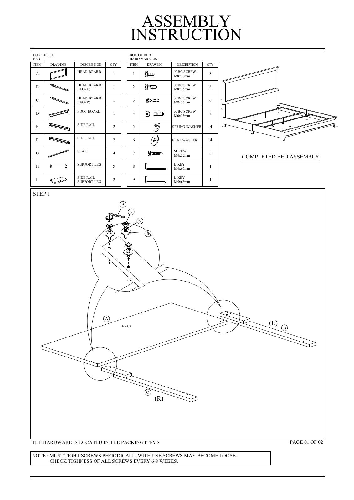 Foundstone W006461708 Installation & Assembly (Bed) - ManualMachine.com
