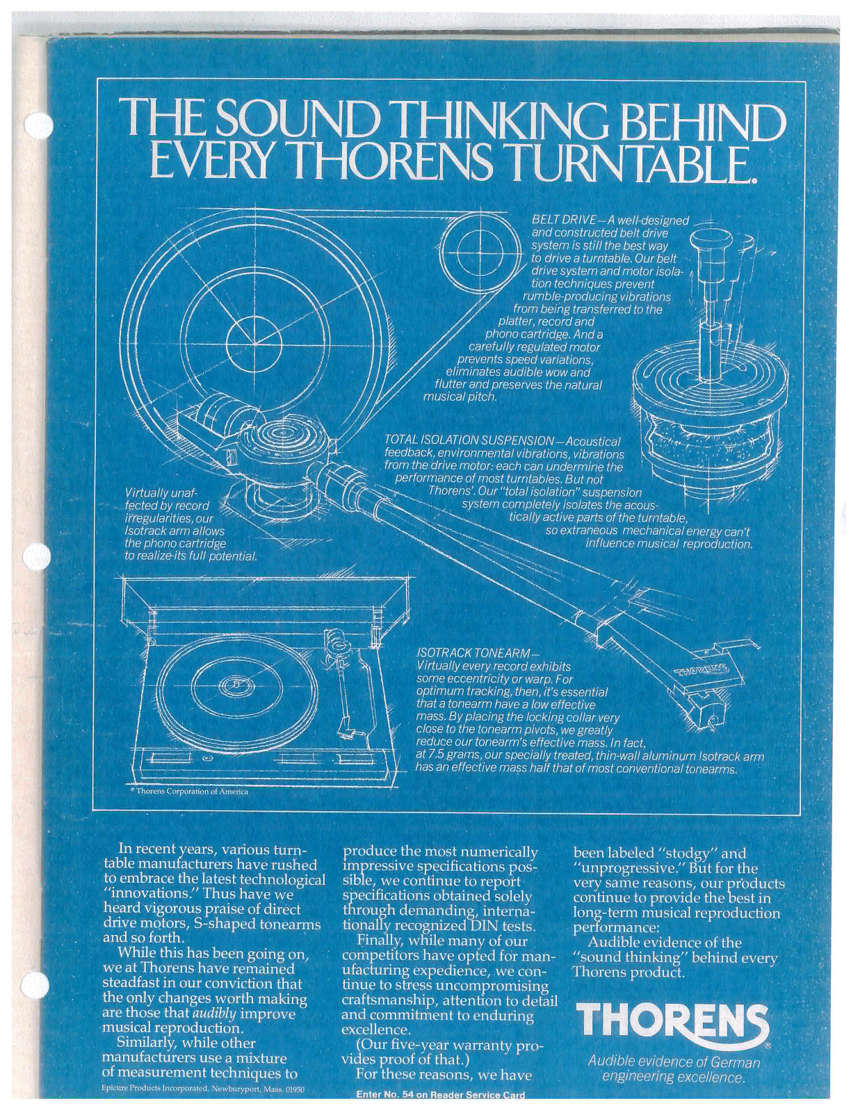 Thorens TD-115 Owners manual