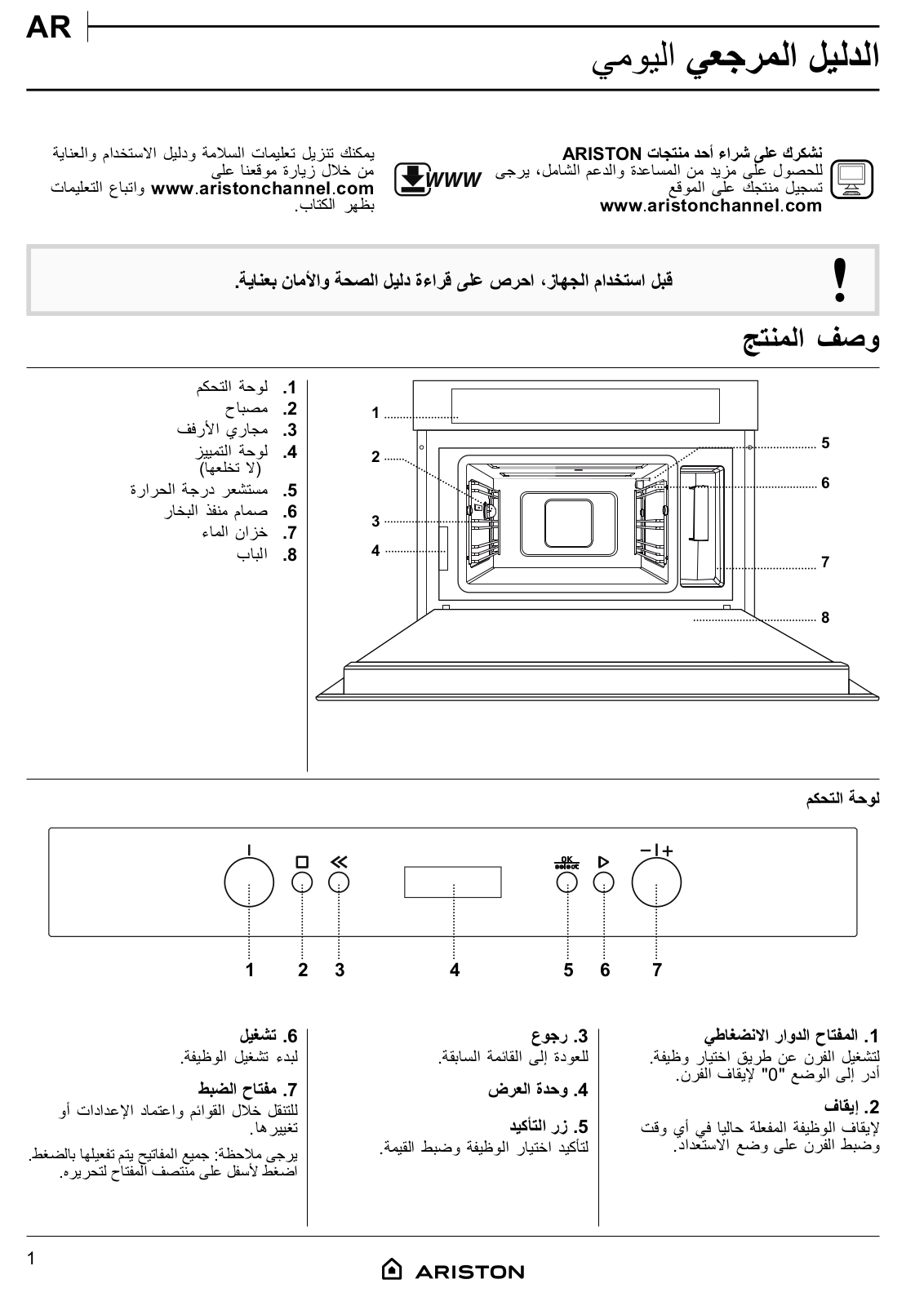 ARISTON MS 467 IX A Daily Reference Guide