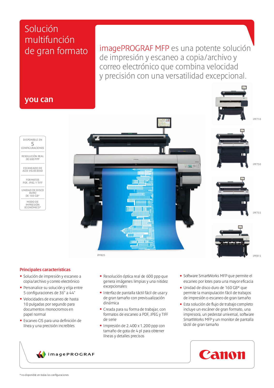 Canon IMAGEPROGRAF IPF710 MFP, IMAGEPROGRAF IPF755 MFP, IMAGEPROGRAF IPF750 MFP BROCHURE