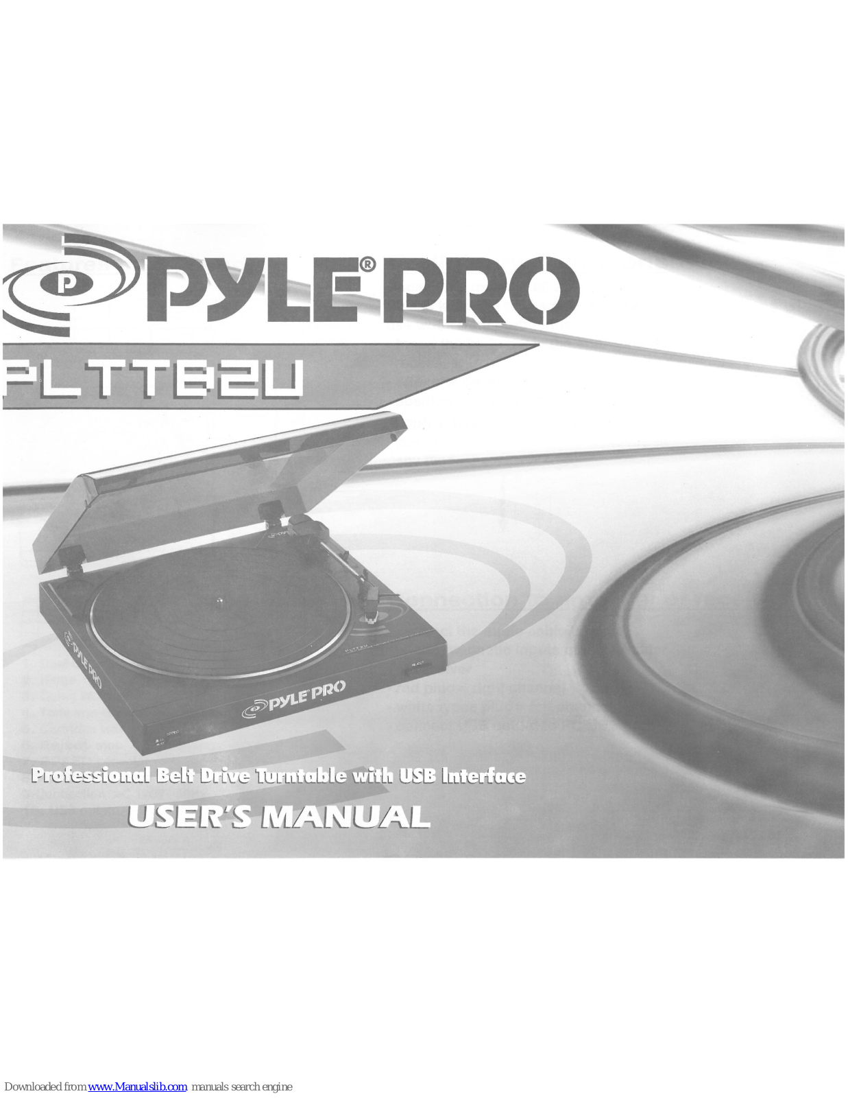 Pyle Pro PLTTB2U User Manual