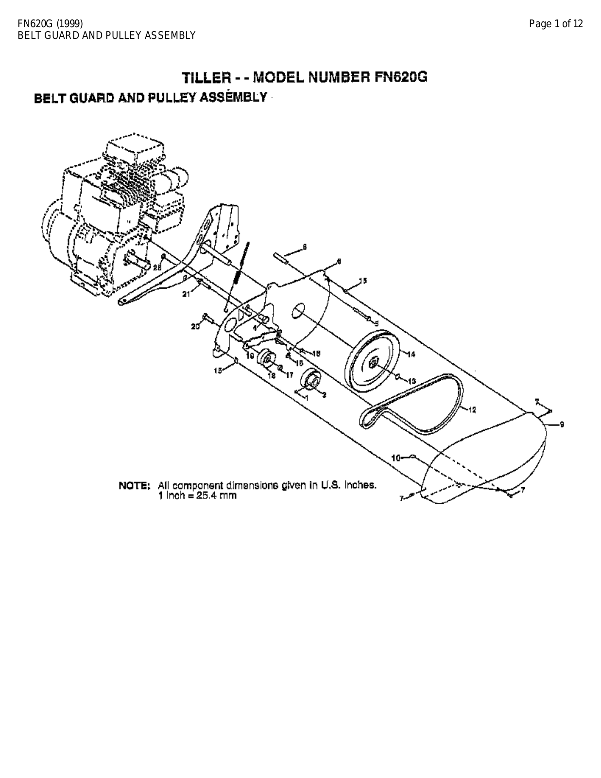 AYP FN620G Parts List