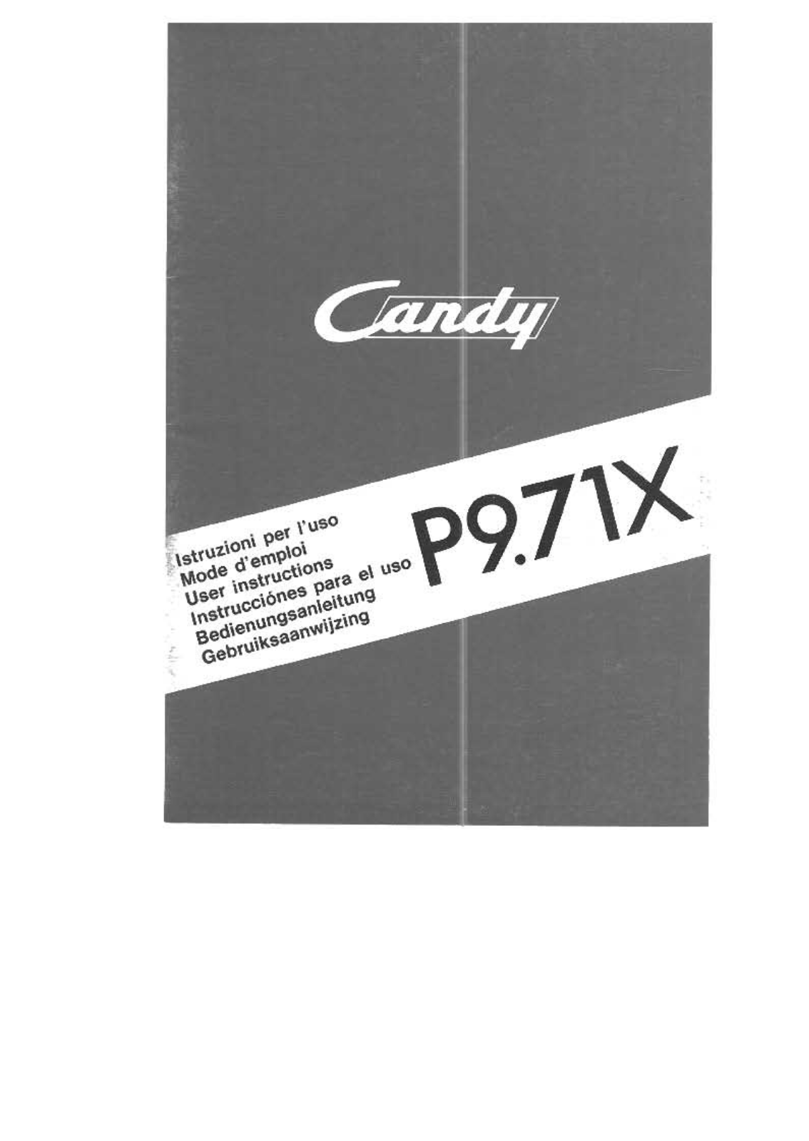 Candy P 9.71X User Manual