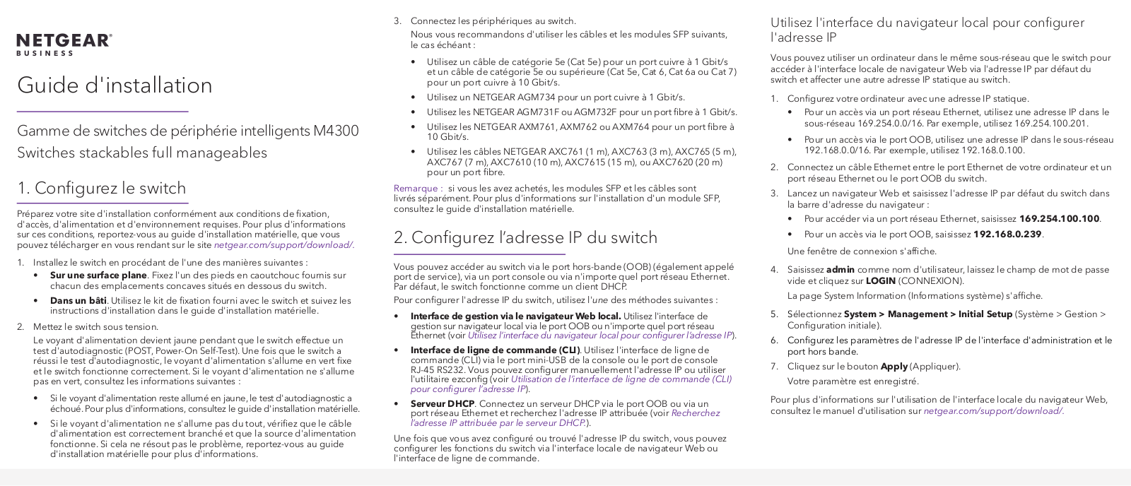 Netgear M4300-12X12F Installation Manual