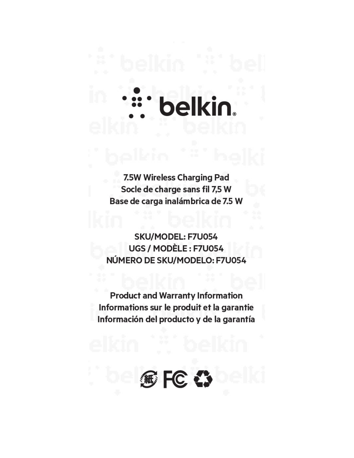 Belkin F7U054 User Manual