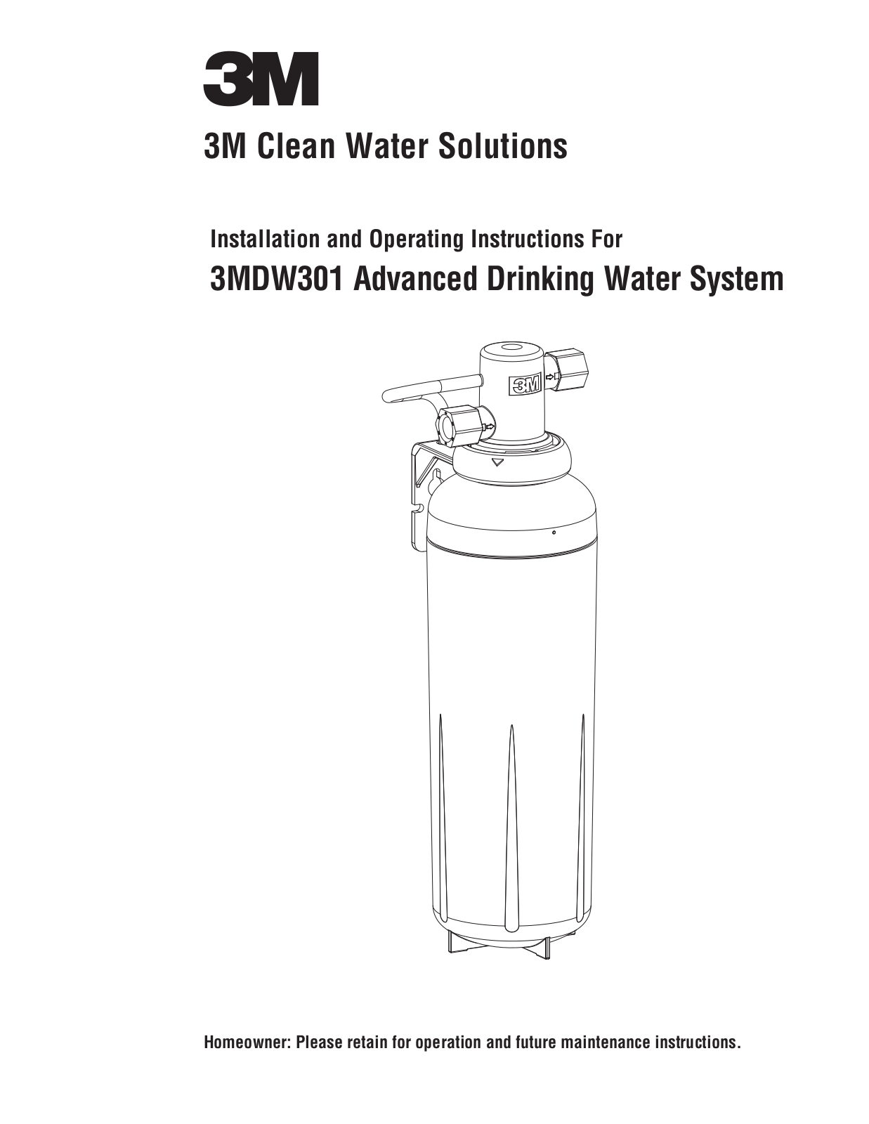 3M 3MDW301 Installation  Manual