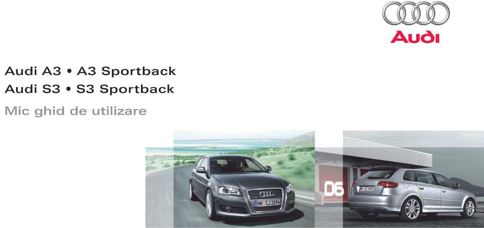 Audi A3 SPORTBACK, S3 SPORTBACK, A3, S3 User Manual