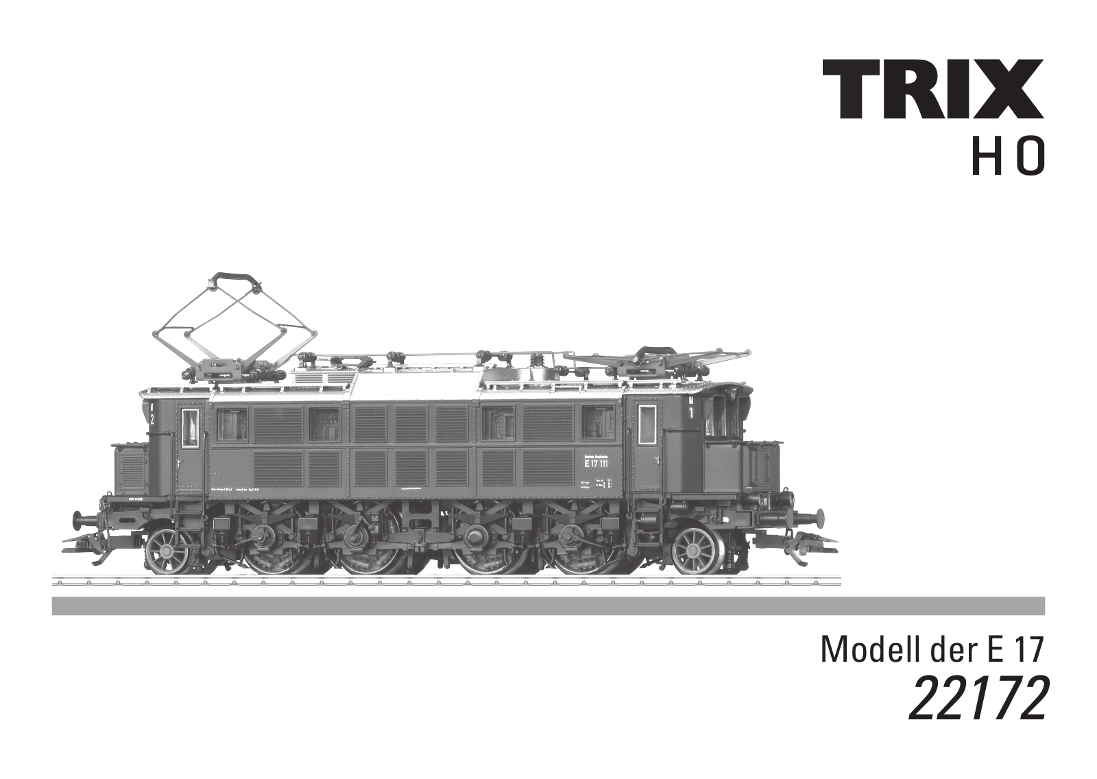 Trix E 17, 22172 Operating Instructions Manual