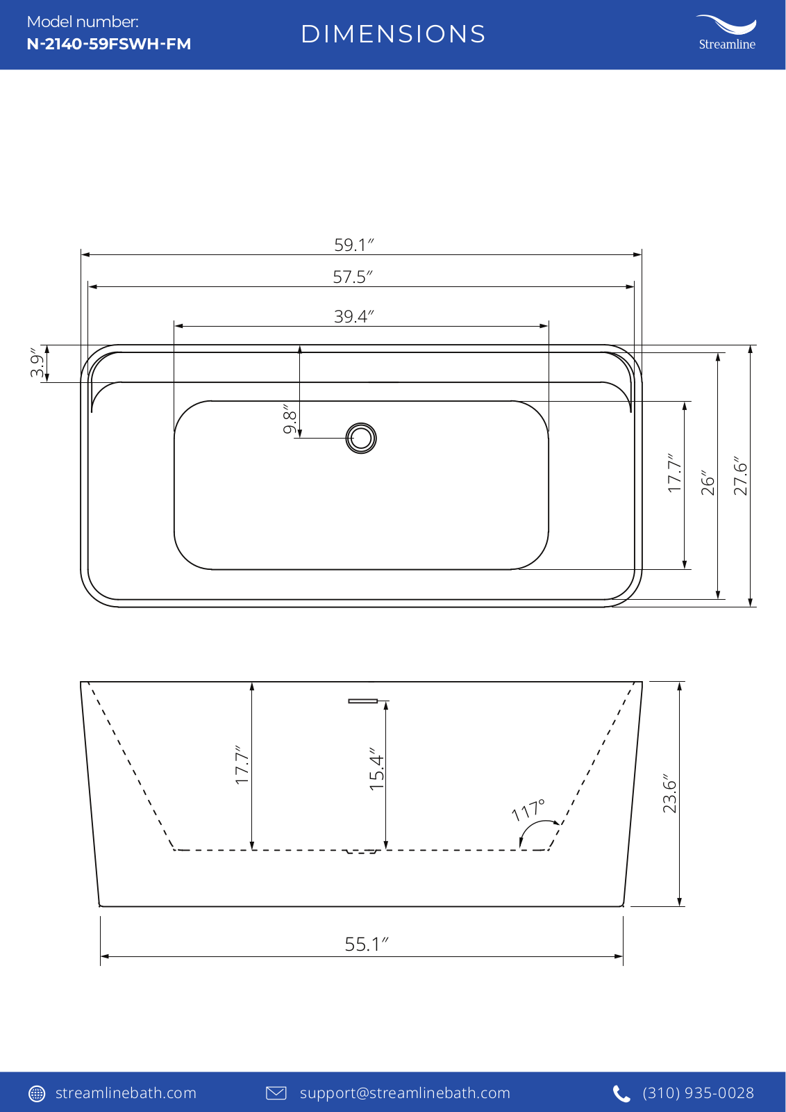 Streamline Bath SLBH6141 Specifications - ManualMachine.com
