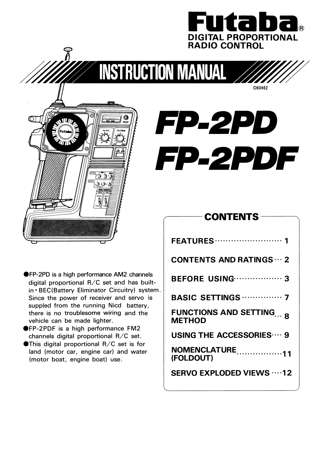 Futaba FP2PD, FP2PDF User Manual