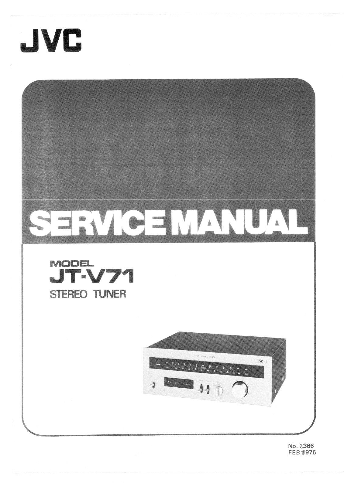 Jvc JT-V71 Service Manual