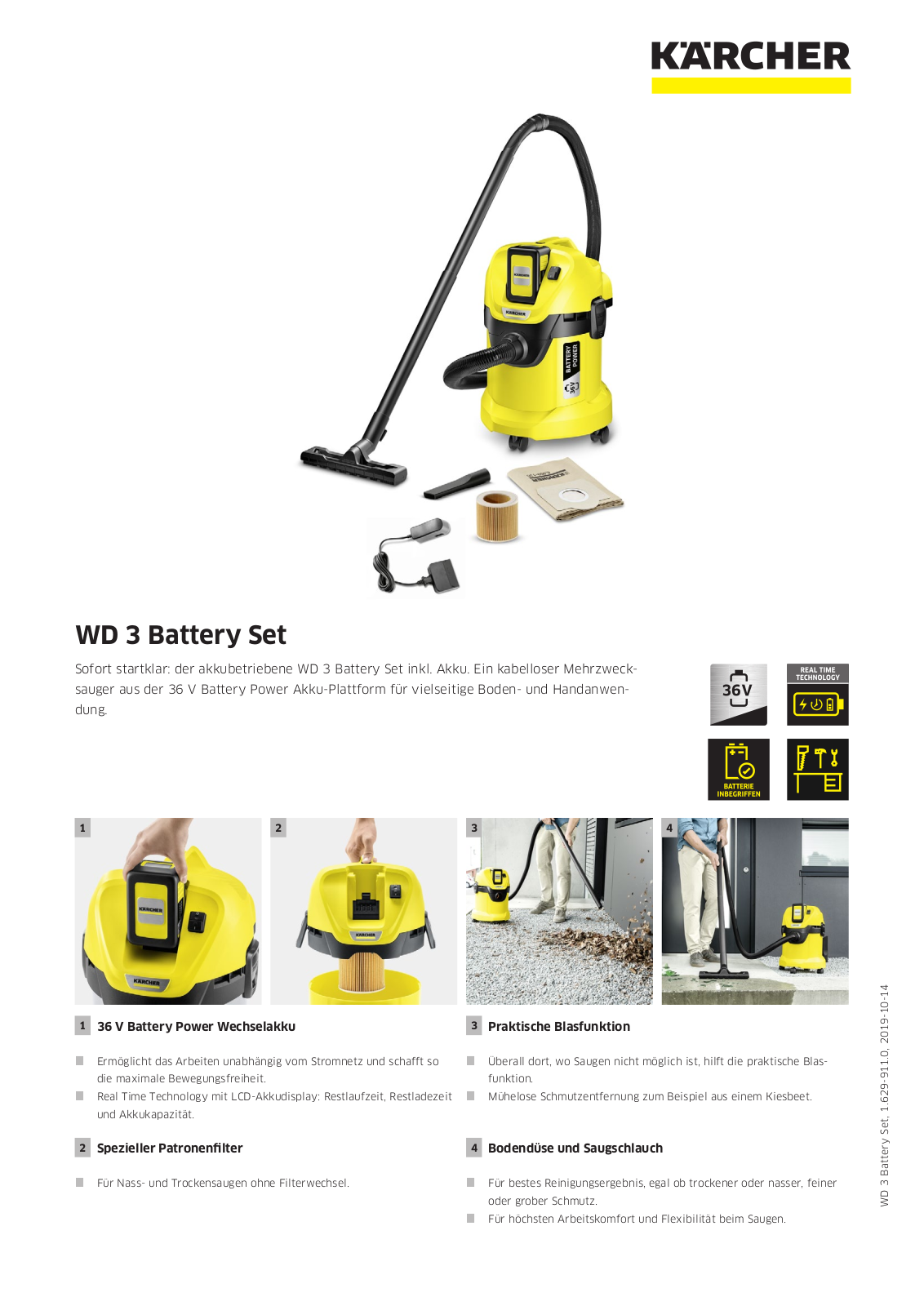 Kärcher WD 3 Battery Set User Manual