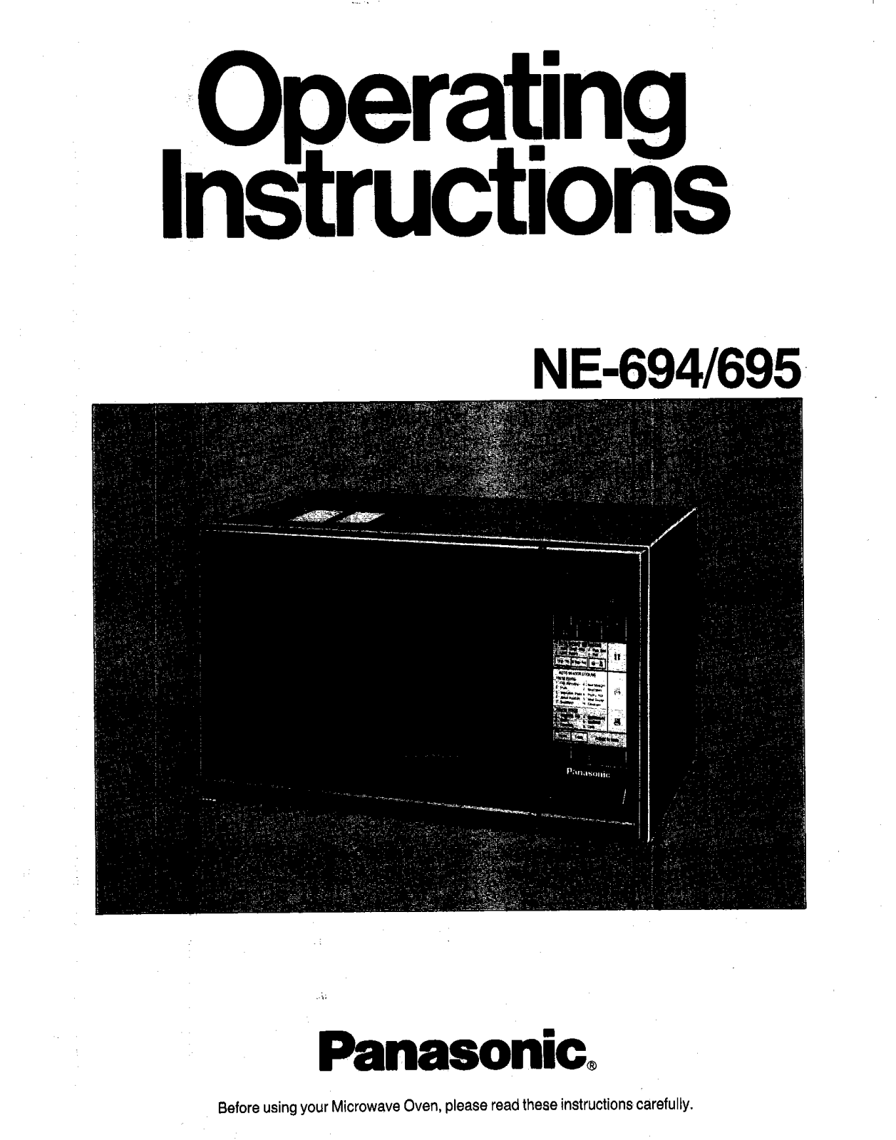 Panasonic NE-694, NE-695 User Manual