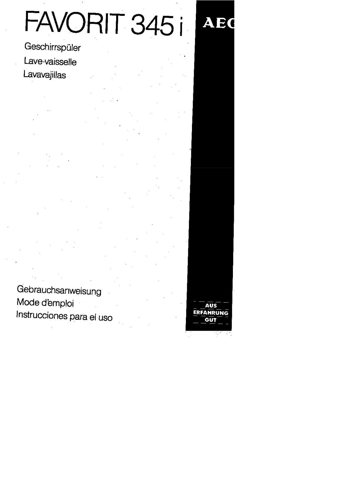 AEG FAV345ID User Manual