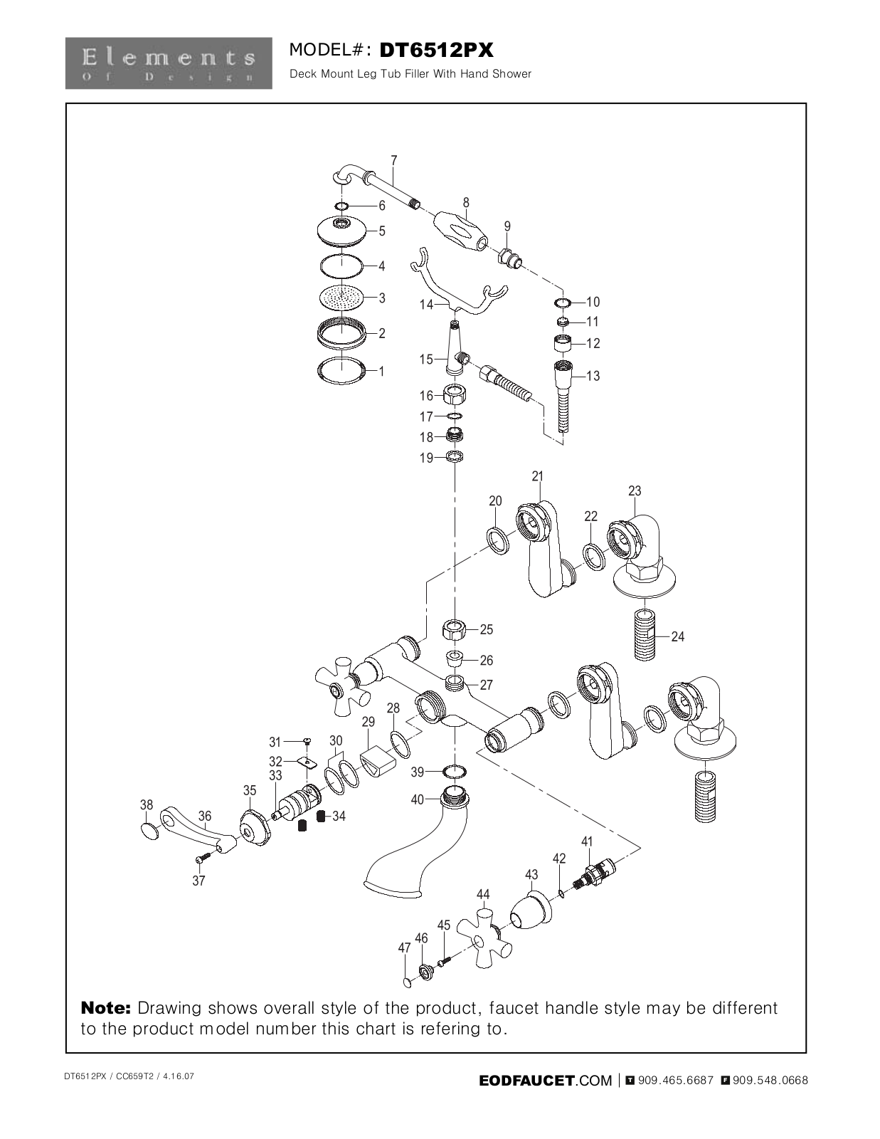 Elements of Design EDE2936 Specification