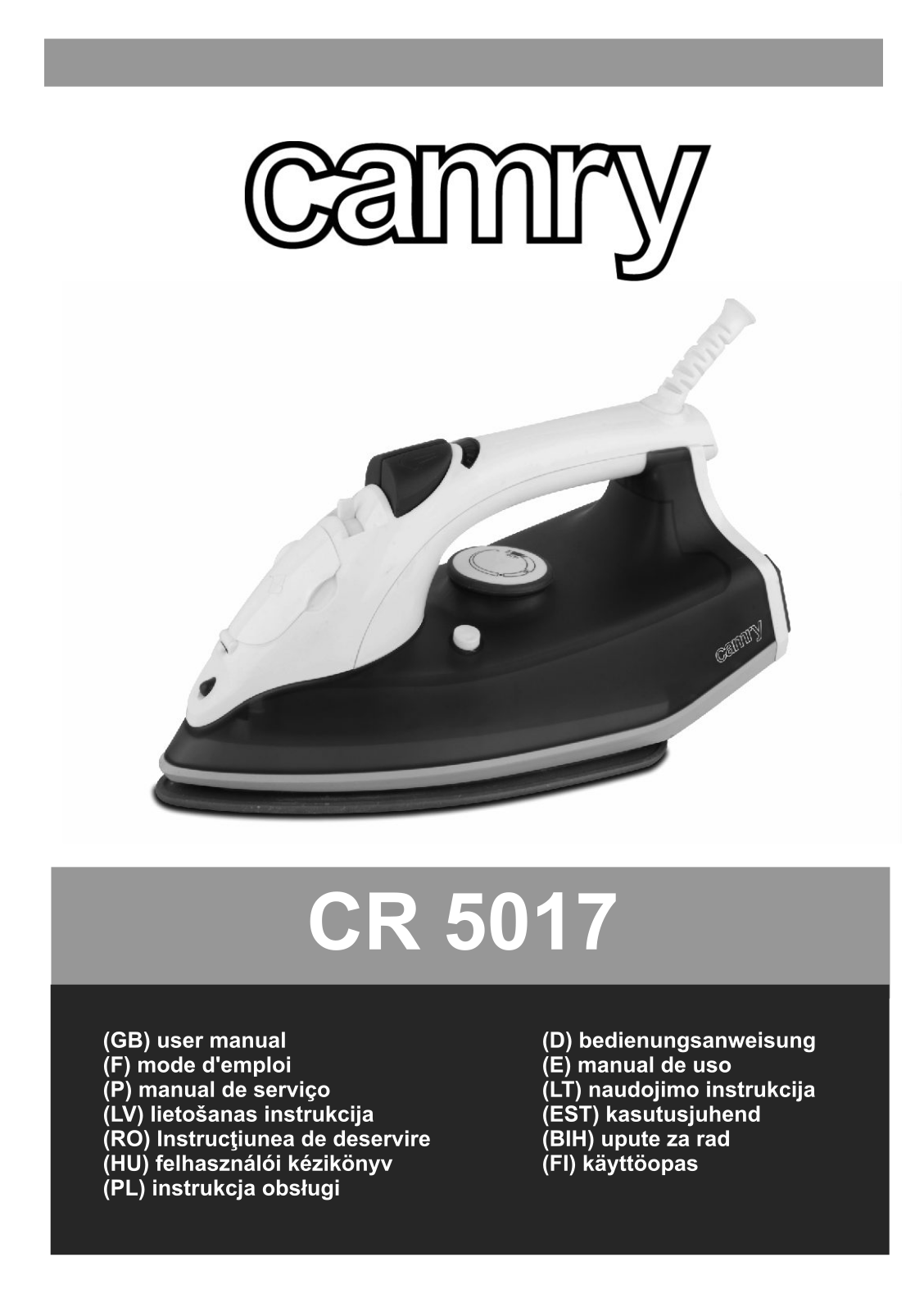 Camry CR 5017 User Manual