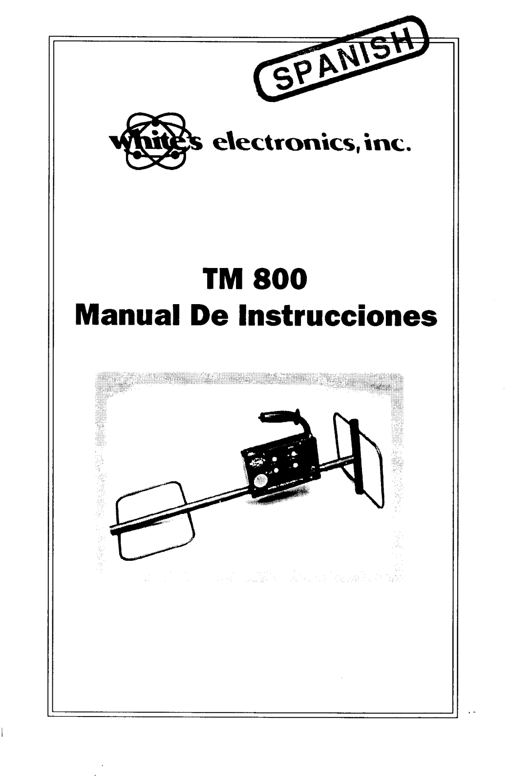 Whites Electronics TM800 Users guide