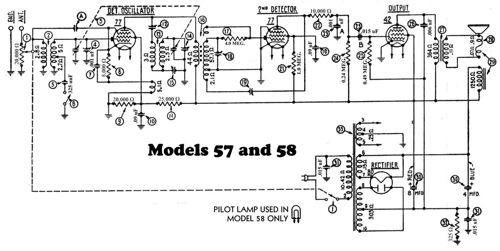 Philco 57 schematic