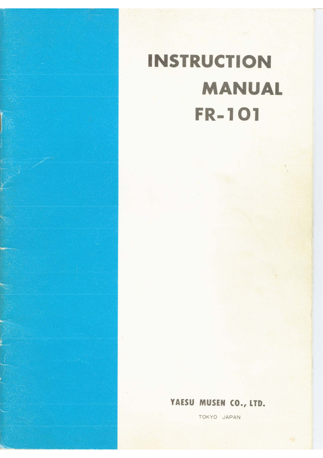 Yaesu FR-101 Service manual