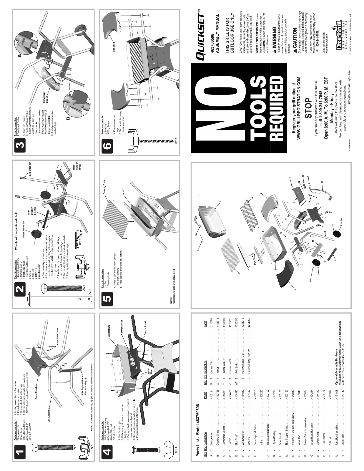 Charbroil 463760506 Owner's Manual