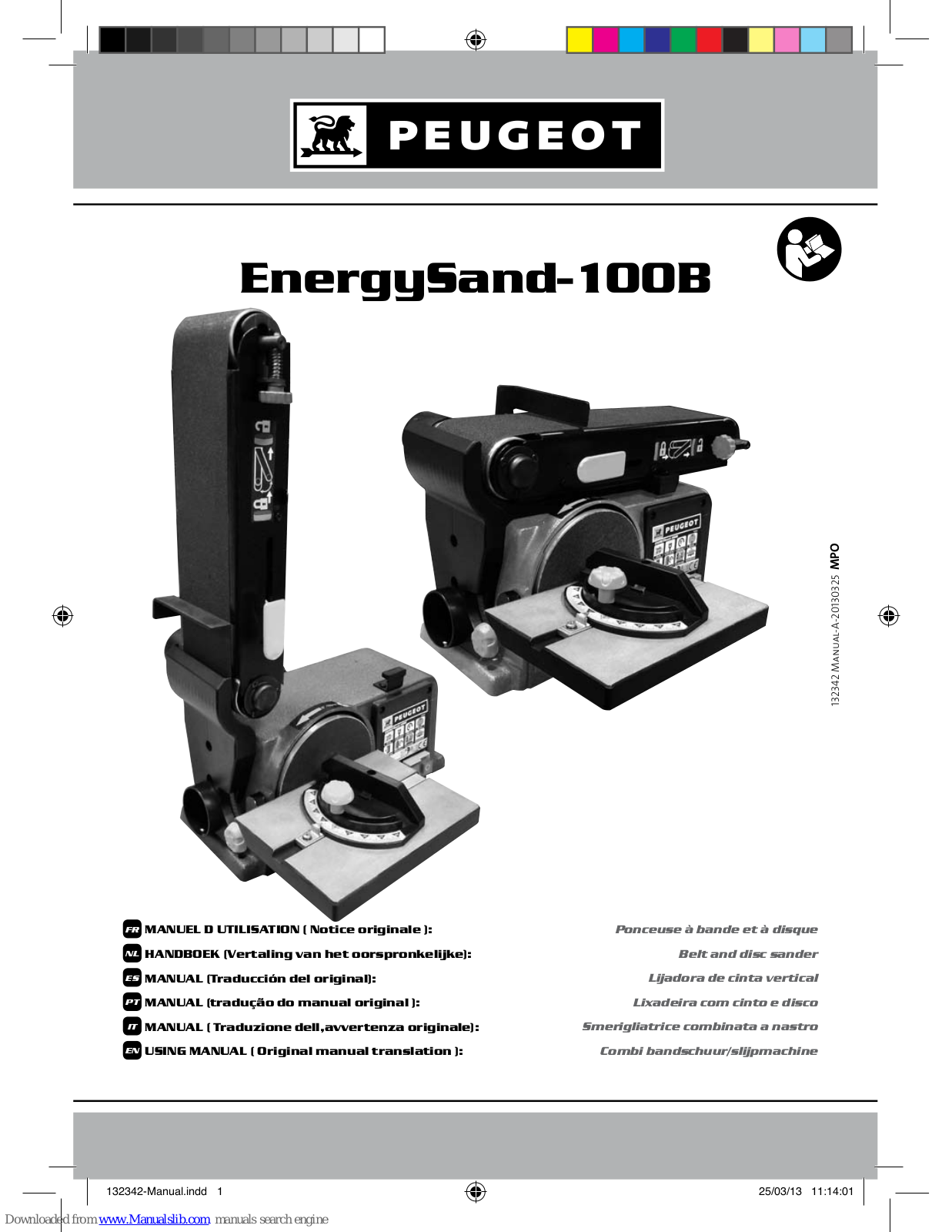 PEUGEOT EnergySand-100B Using Manual