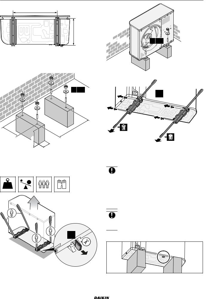 Daikin EPRA14DAV3, EPRA16DAV3, EPRA18DAV3, EPRA14DAW1, EPRA16DAW1 Installation manuals