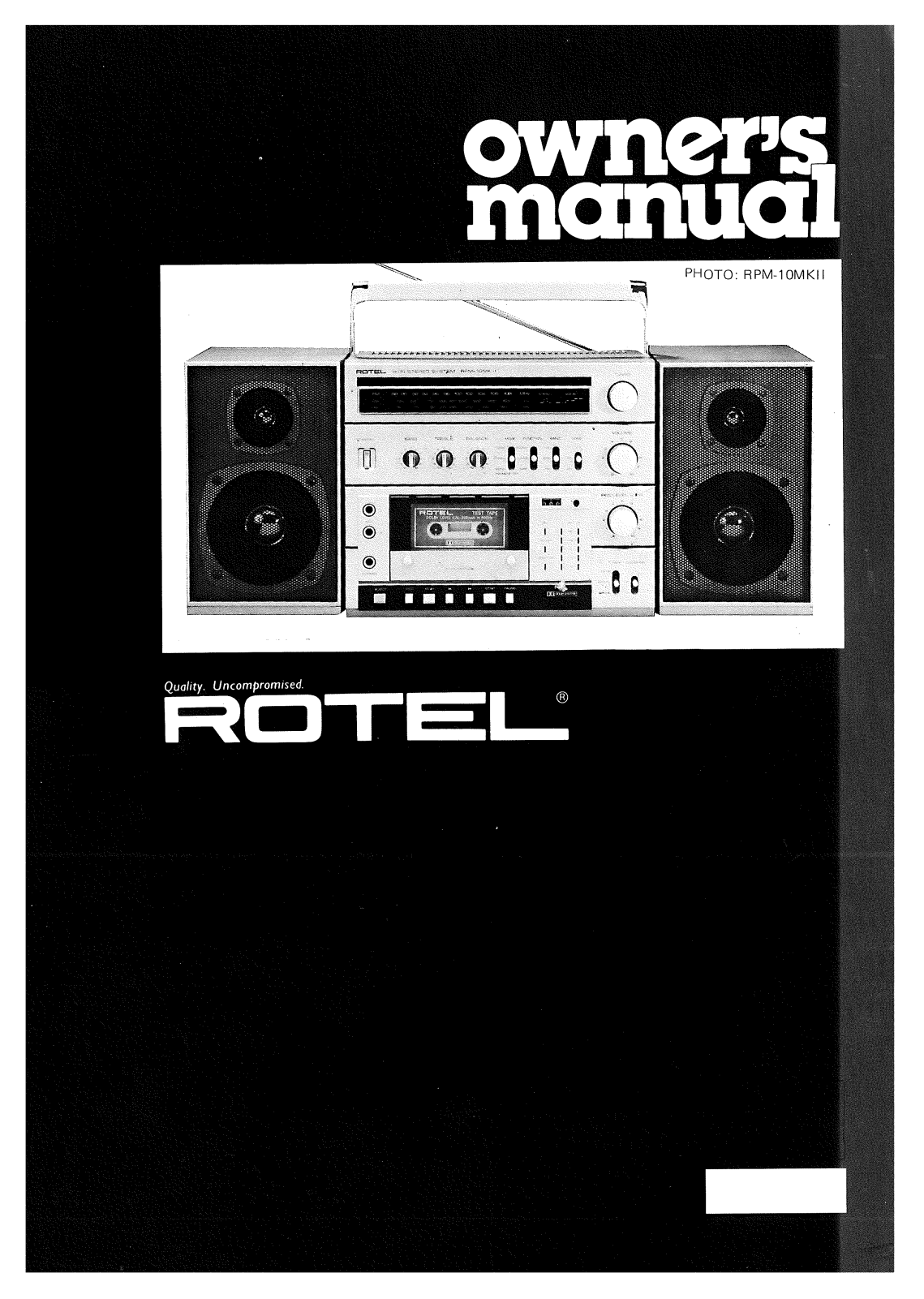 Rotel RPM-10, RPM-10S User Manual