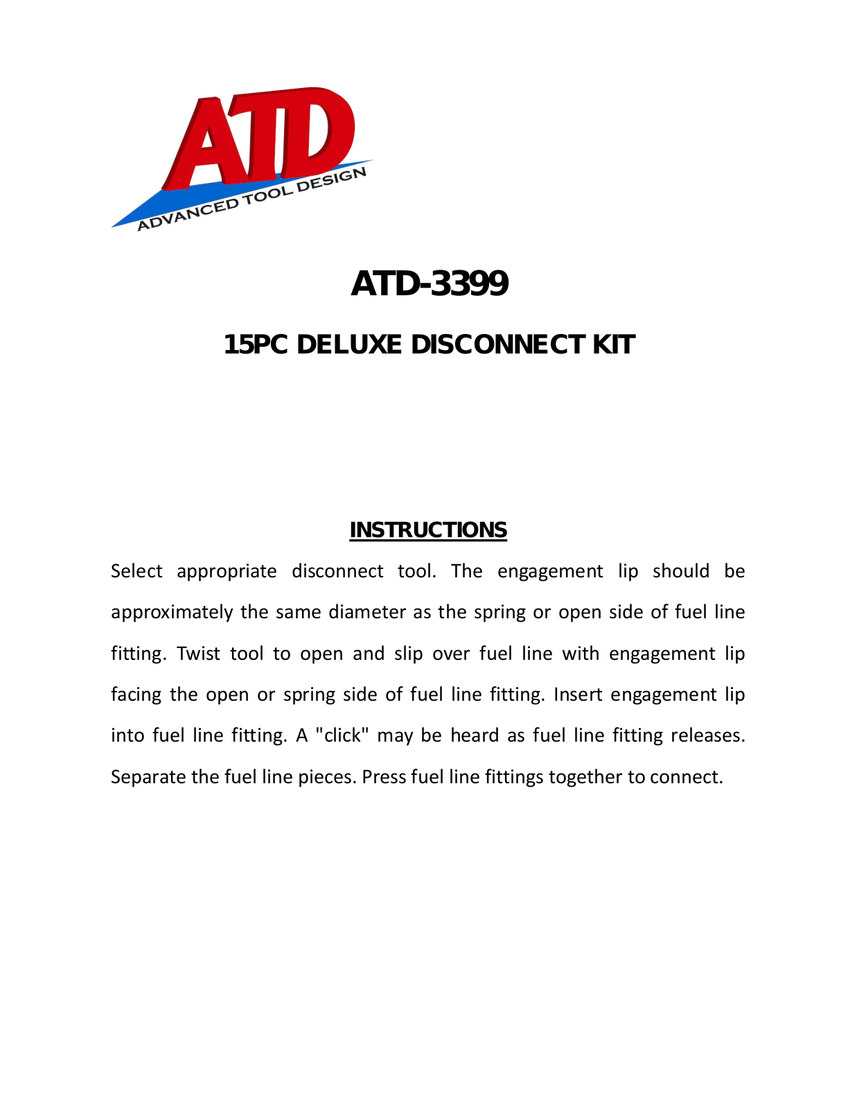 ATD Tools ATD-3399 User Manual