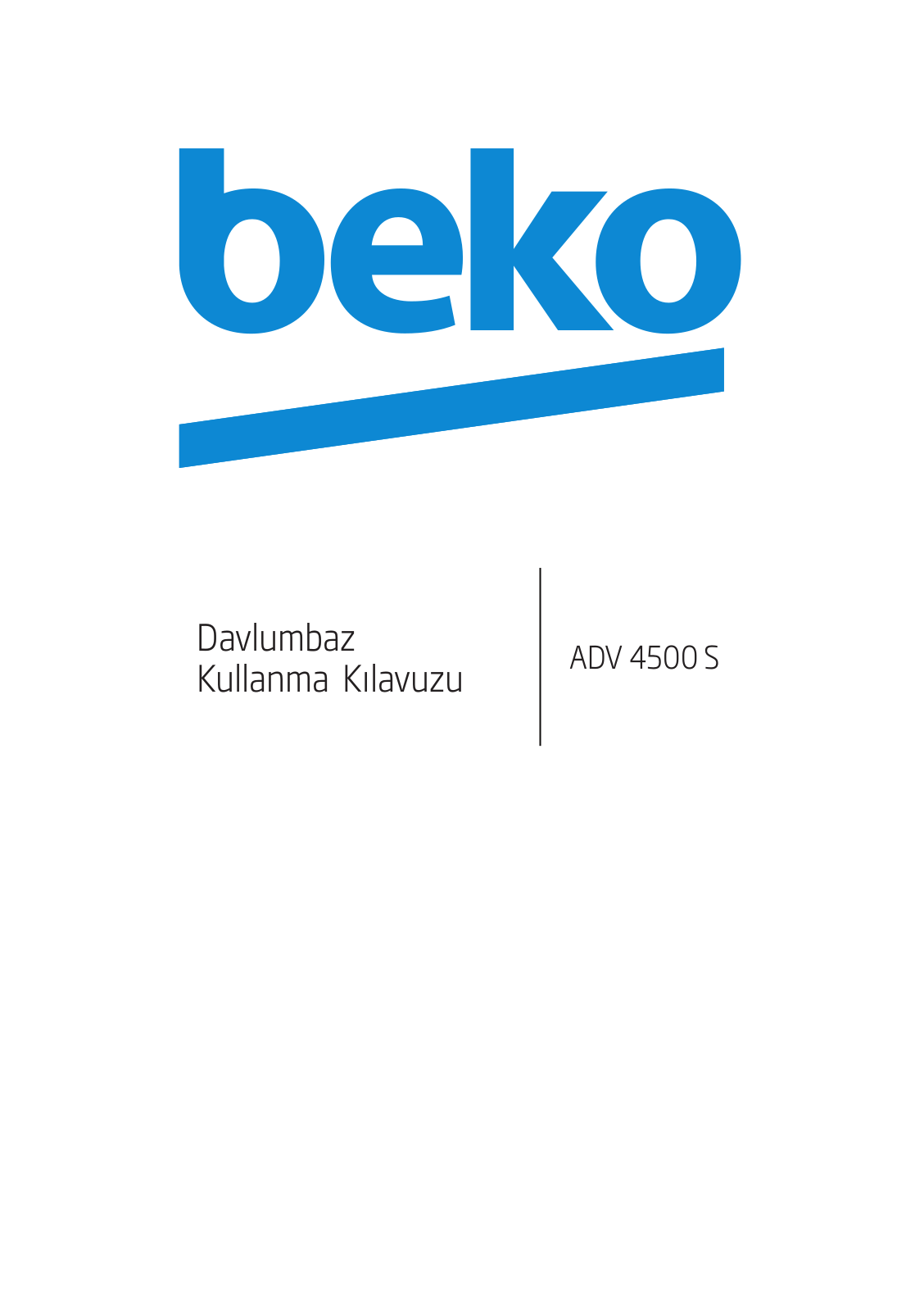 Beko ADV 4500 S User manual