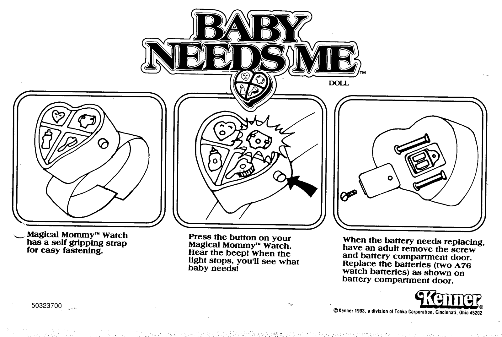 HASBRO Baby Needs Me User Manual