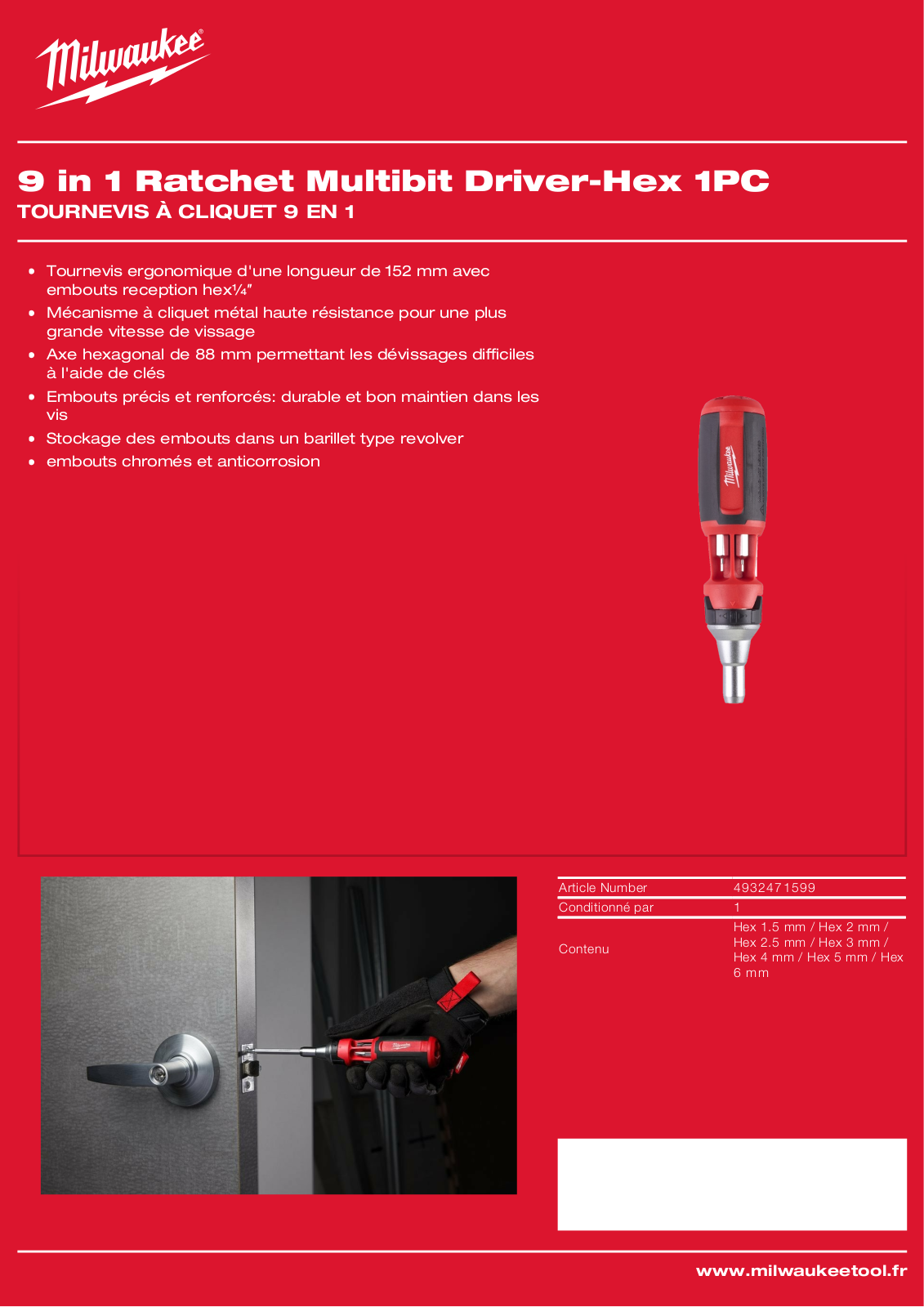Milwaukee 4932471599 Specification - ManualMachine.com