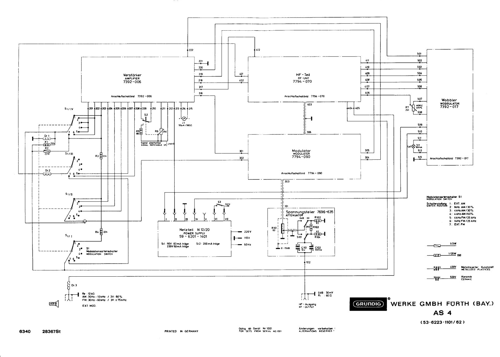 Grundig AS-4 Schematic