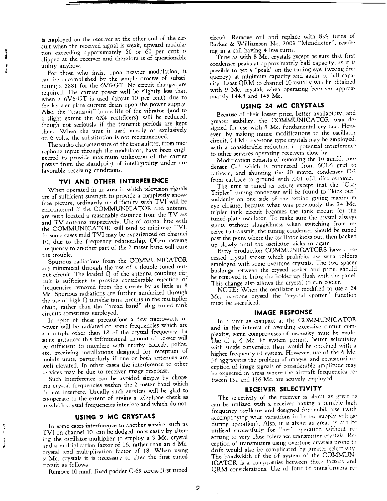 GONSET COMMUNICATOR-1 User Manual (PAGE 09)