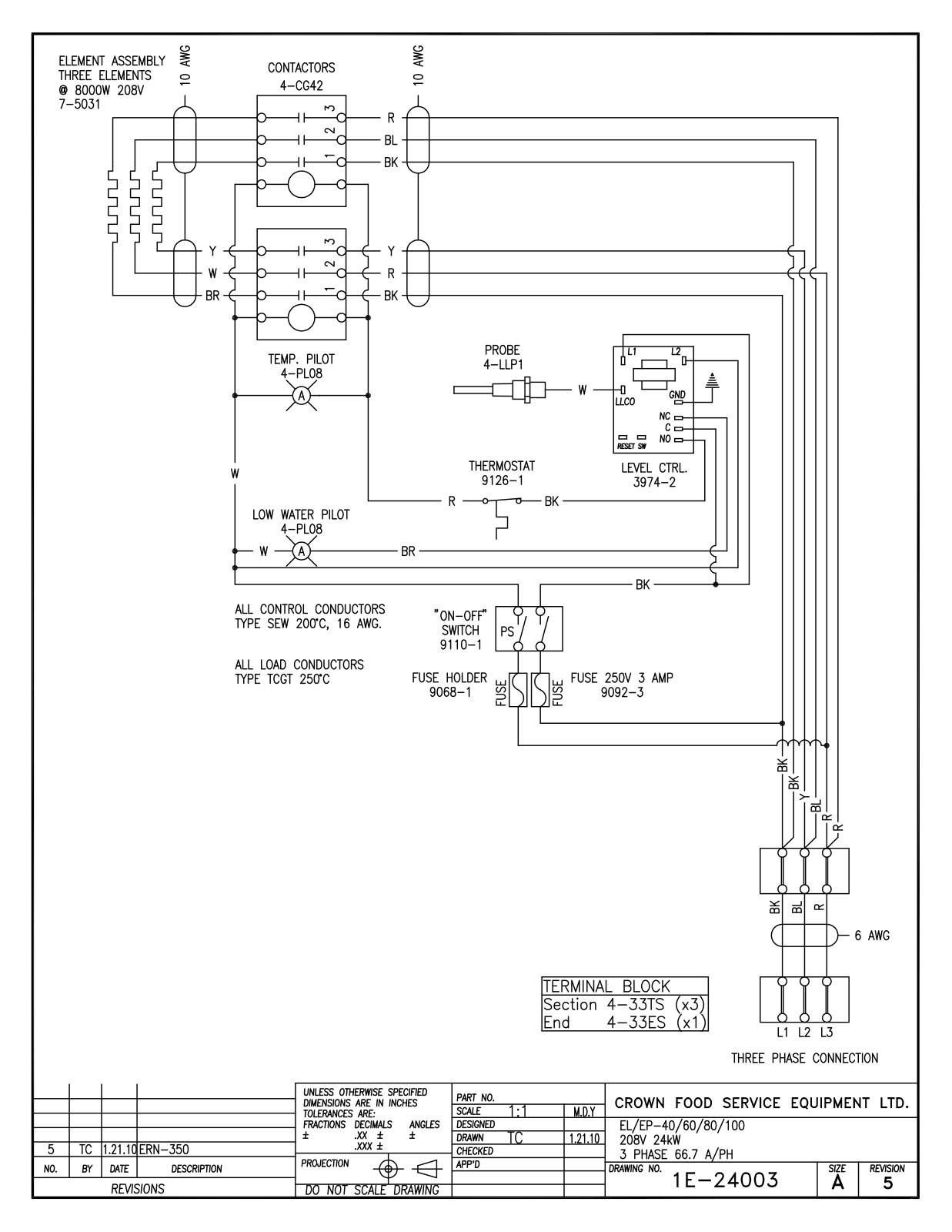 Intek EL-EP-40 208V 24 kW, EL-EP-60 208V 24 kW, EL-EP-80 208V 24 kW, EL-EP-100 208V 24 kW Service Manual