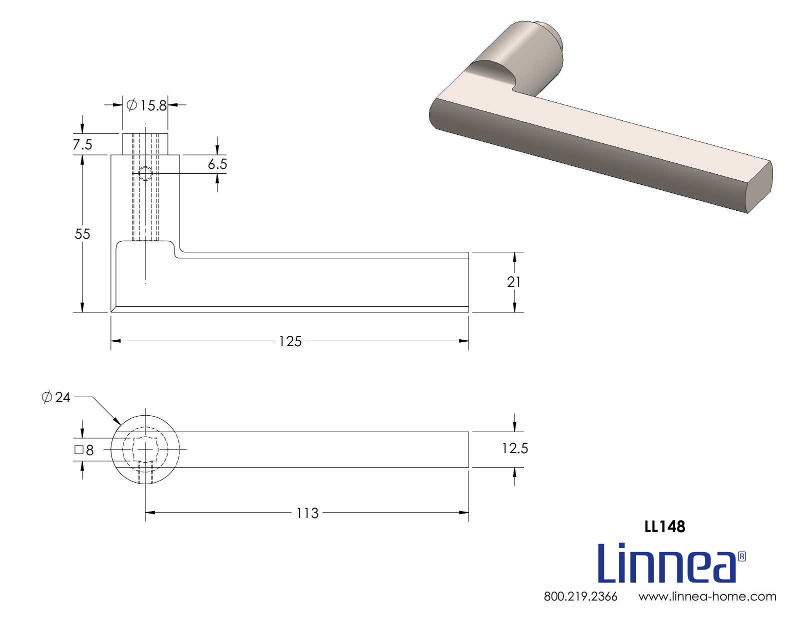 Linnea LNNE2543 Dimensions - ManualMachine.com