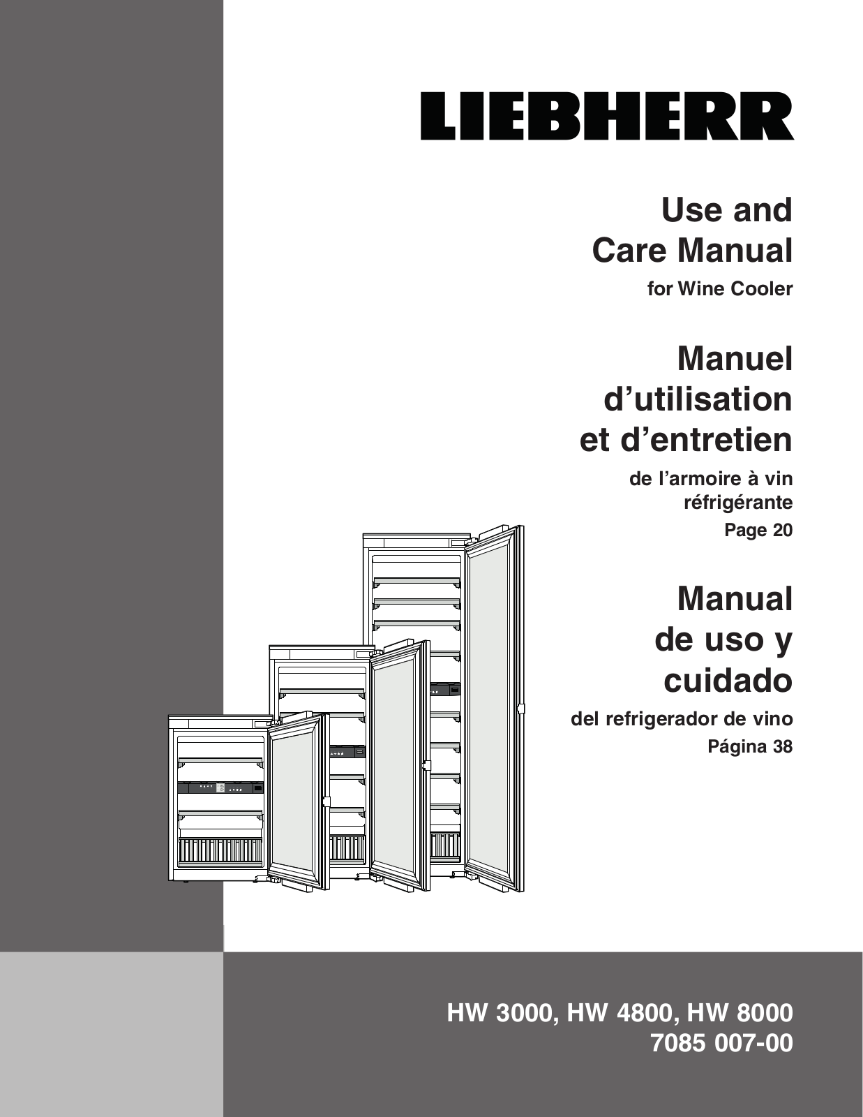 Liebherr HW8000 User Manual