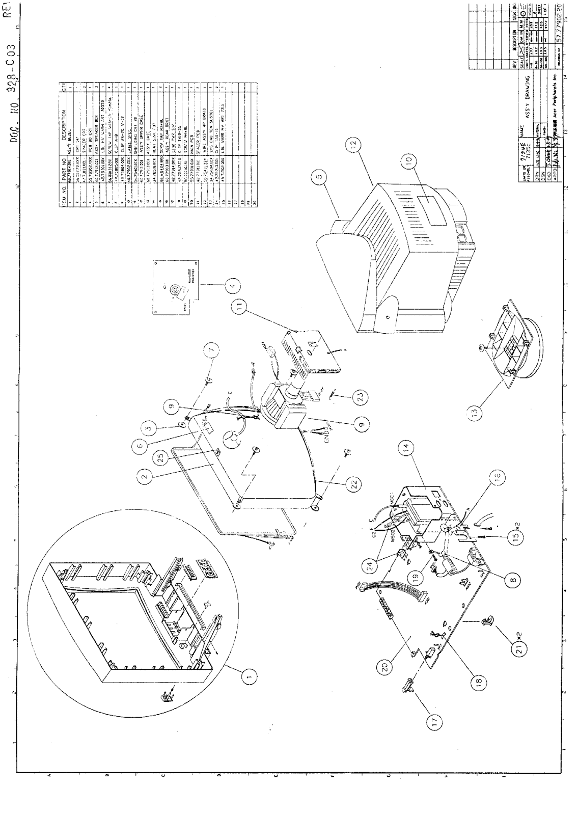 Acer 35C, 7135C, V7135C Schematic