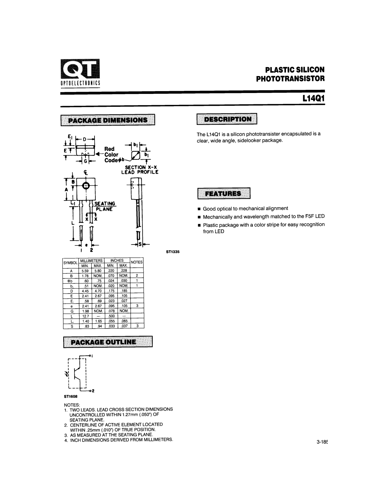 QT L14Q1 Datasheet