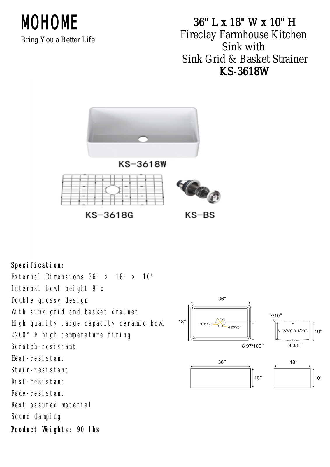 MOHOME MAOM1070 Specifications - ManualMachine.com
