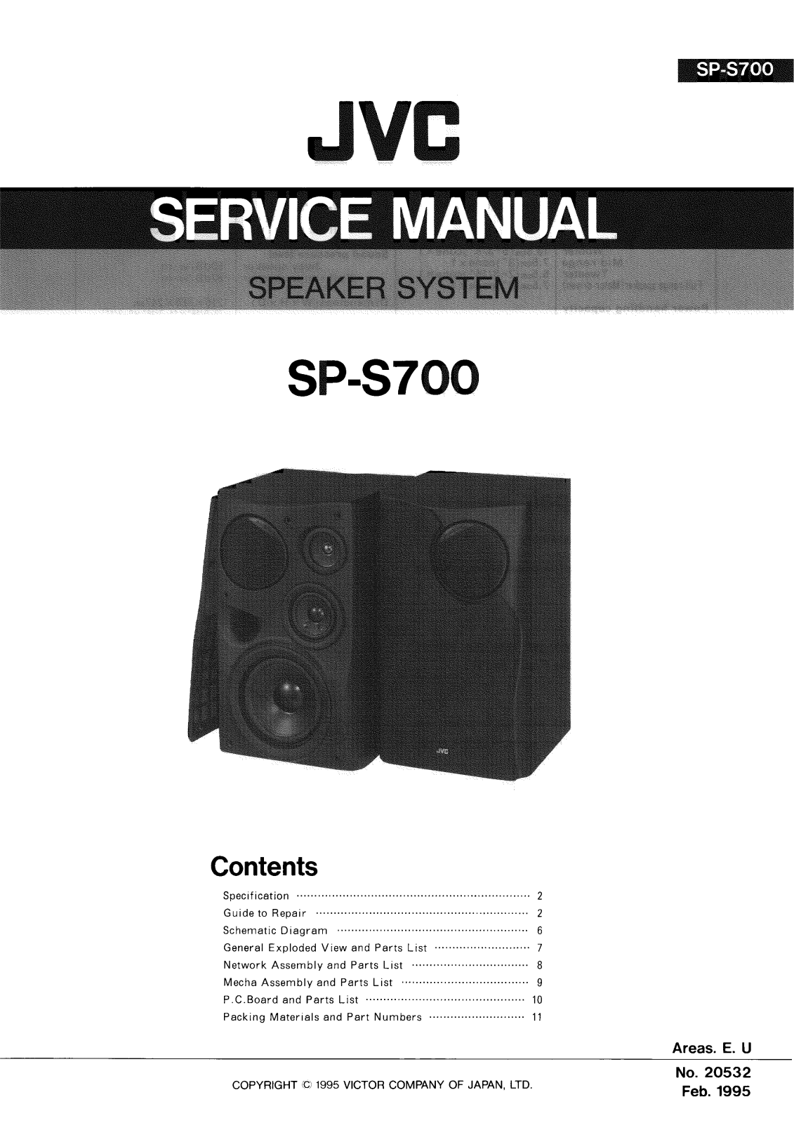 JVC SPS-700 Service manual